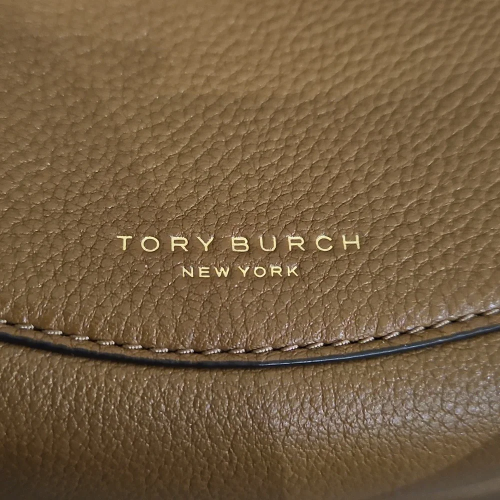 Tory Burch Brown Leather Tote Bag